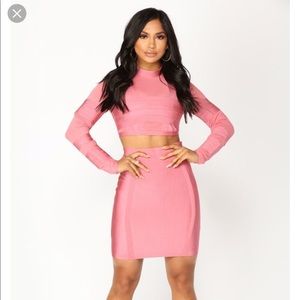 Mauve bandage set